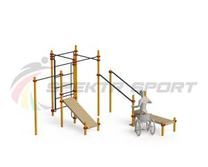 Купить Спортивный комплекс для инвалидов-колясочников WRK-D20_76mm в Звереве 