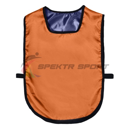Купить Манишка футбольная двусторонняя универсальная Spektr Sport оранжево-синяя в Звереве 